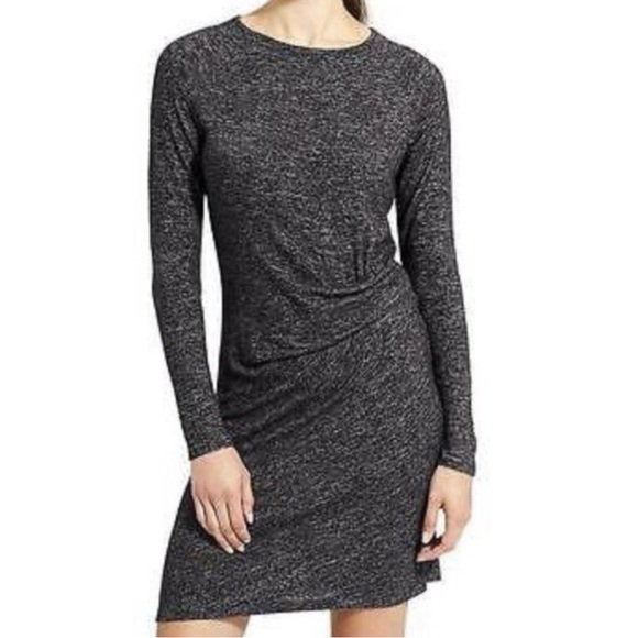 Athleta Dresses & Skirts - Athleta Women’s Crew Neck Solitude Waist Twist Long Sleeve Dress Size M/Medium